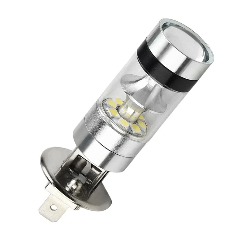 2x H1 6000K 100W LED ICEBERG White 20-SMD Projector Fog DRL Light Bulb