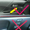 Honda Accord 4x Carbon Fiber Inner Door Handle Panel Cover Trim (2013–2017)