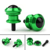 Kawasaki Ninja 250R ZX6R ZX10R 10mm CNC Swing Arm Spools Sliders Green (2008-2019)