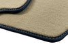 Ferrari F430 Carpet with Alcantara Leather Beige Floor Mats (2004-2009)