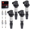 Suzuki GSX-R750 K8 / K9 / L0 4x Ignition Coils Iridium Spark Plugs (2008–2013)