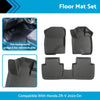 Honda ZR-V 3 Pcs Black 3D All-Weather Floor Mat Set (2023-Current)