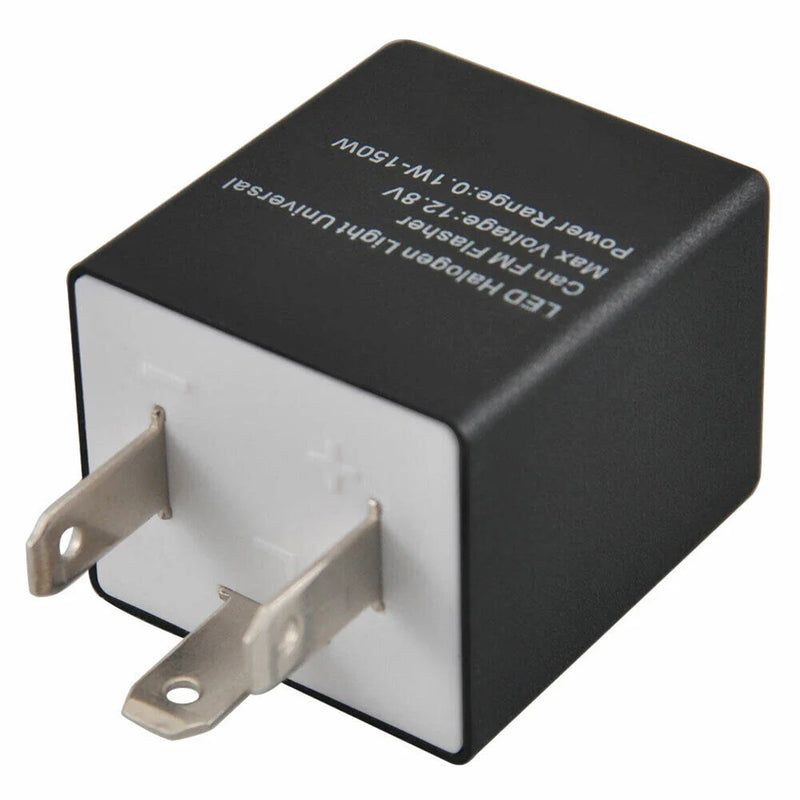 Car Bike Turn Signal Light 3 Pin Adjustable Flasher Rate LED Indicator Relay