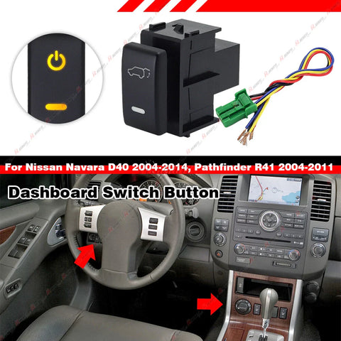 Nissan Patrol Titan Pathfinder Navara Amber Dashboard Control Switch Button