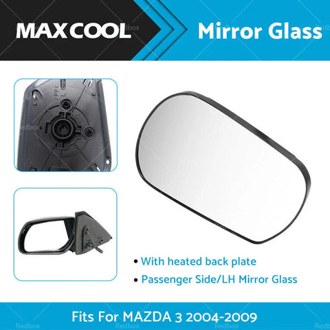 Mazda 3 Left Passenger Side Mirror Glass (2004-2009)