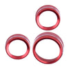 Dodge Durango 3 x AC Switch Knob Ring Trim Decor (2011-2023)