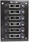 Various Brands 6+ 3 Gang Fused Marine Switch Panel, Splash Proof, 12/24V,