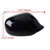 BMW E90 LCI 328i 335i Gloss Black Textured Mirror Cover Cap (2009-2011)