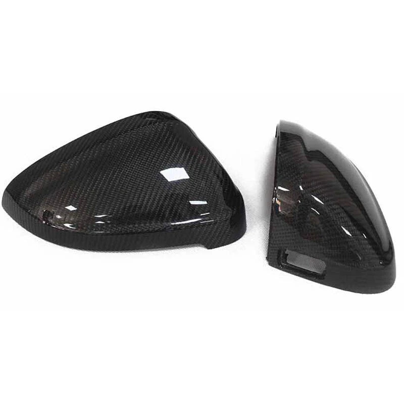 Audi A4 B9 17-23 w / Lane Assist Carbon Fiber Side Mirror Cover Caps Replace