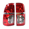 Tail Lights Rear Lamp Lens LH+RH Fits Toyota Hilux Vigo Champ Truck 2011-15 D12