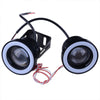 Car Projector - Round Red Halo Angel Eye Bulbs 89mm LED Fog Light Lamp