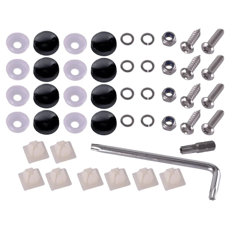 Car Accessories Stainless Steel Anti-Theft License Plate Screws