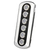 Marine Switch Panel Carbon Fiber Vinyl Stainless Steel Push Button Red Backlight
