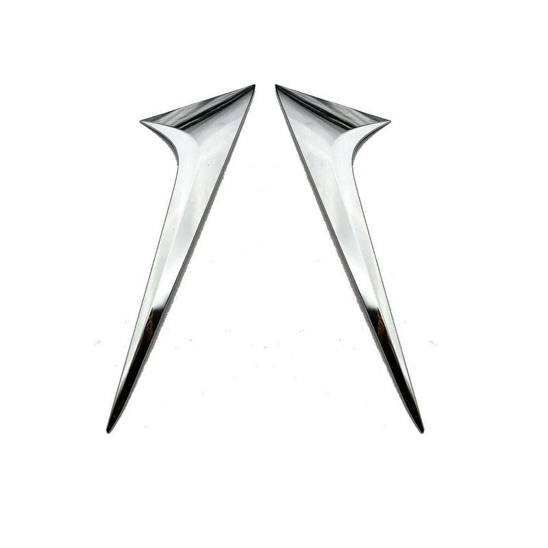Mazda CX-30 2X Chrome Rear Window Spoiler Side Cover Trim (2020–2024)