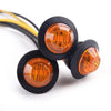 Car Truck Trailer 3/4" Amber Round LED Side Marker Lights ()