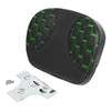 Harley Touring Street Glide Black+Green Passenger Sissy Bar Backrest Pad