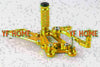 Honda CBR 600RR Gold Motorcycle Rearsets Footrest Pegs (2007-2014)