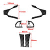 BMW Z4 (2003-2008) 5 Pcs Steering Wheel Cover Trim Black Carbon Fiber