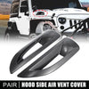 Jeep Wrangler JK JKU Unlimited Rubicon Hood Side Air Vent Covers (2007-2017)