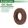 Oil Seal 20x40x8mm FKM Rubber Brown High Pressure 5 Pcs