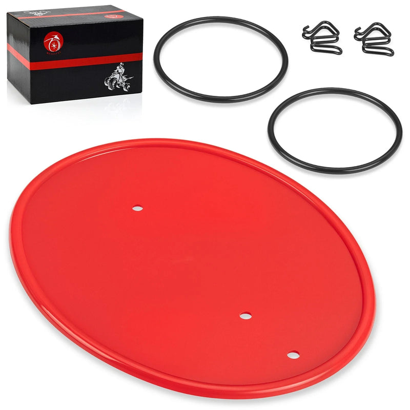 Honda Z50R Red Front Number Plate & Clips (1979-1987)