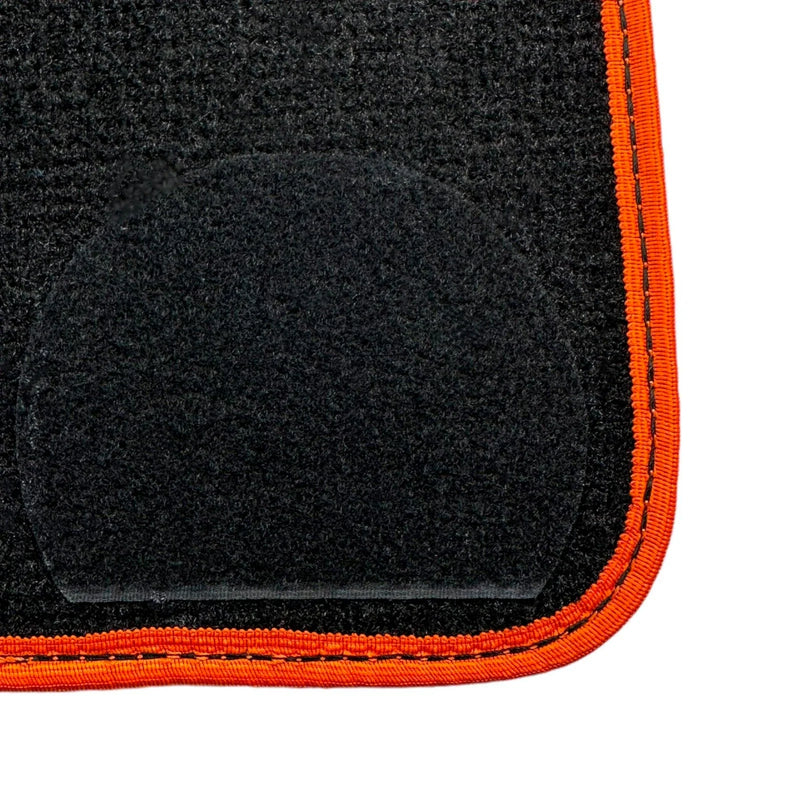 BMW X6M Series F96 SUV 2020-2024 Orange Trim AutoWin Black Floor Mats