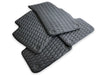 Audi Q7 (2017-2022) - Exclusive AutoWin Brand Black Leather Floor Mats