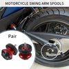 Motorbike 1 x Pair Swingarm Spool 6mm CNC Swing Arm Sliders Stand Red