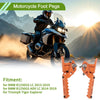 BMW R1250GS LC Foot Pegs Orange Front 1 pair (2013–2019)
