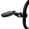 Car Model 1-1/4" Matte Black Short Angled Highway Bar Footpeg Clamps