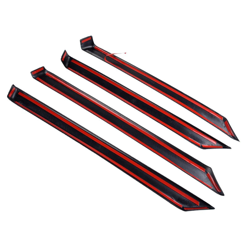 Honda Civic 4 x ABS Carbon Fiber Interior Door Armrest Strip Covers (2016-2018)