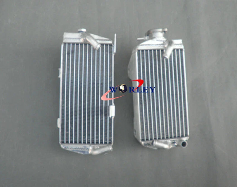Honda CRF450R Aluminum Radiator + Blue Silicone Hose (2015-2016)