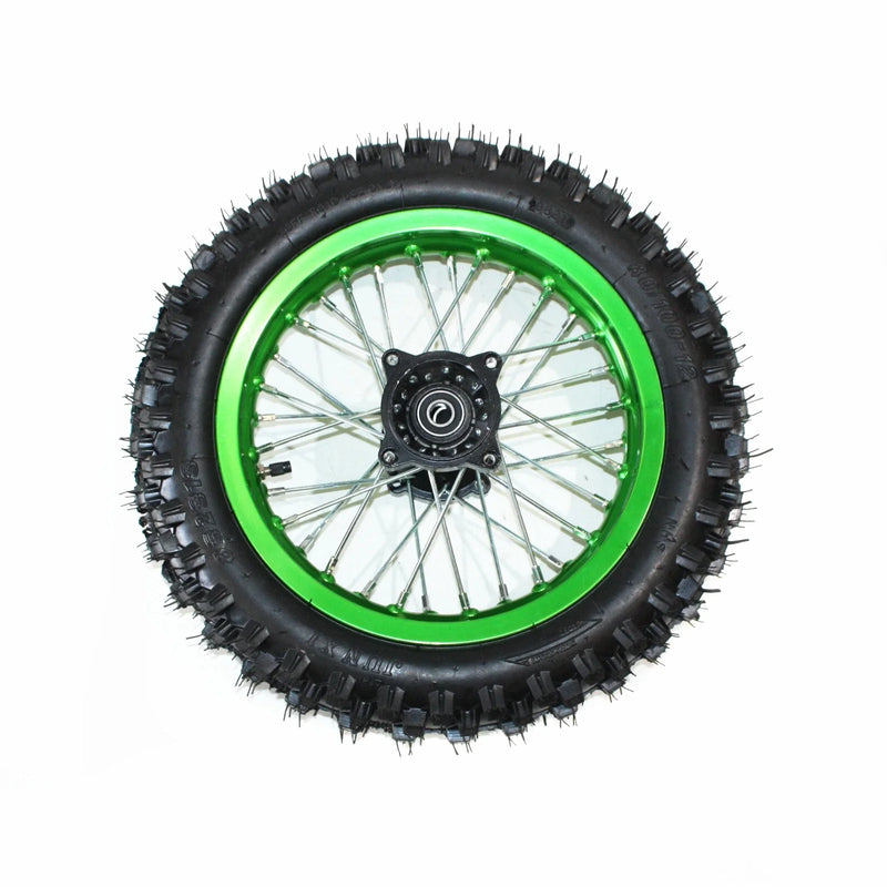 PIT PRO Dirt Bike 15mm Axle 12" Rear Wheel Rim Tire (3.00)
