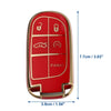 Dodge Charger Challenger Dart TPU 5 Button Keyless Entry Remote Cover (2011-2023)