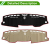 Mercedes E-Class 2010 Sun Protector Pad Black Red Dashboard Cover Mat