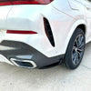 BMW X6 G06 M Sport Rear Bumper Side Splitter Cover 2 x 21" (2020-2022)