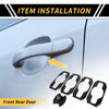 Toyota Tundra Carbon Fiber Front Rear Door Handle Bowl Caps (2022-2024)