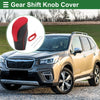Subaru Forester Black Red Faux Leather Gear Shift Knob Cover (2018-2023)
