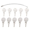 EZGO Gas & Electric Golf Carts 10 Pcs Ignition Key (1982-Up)