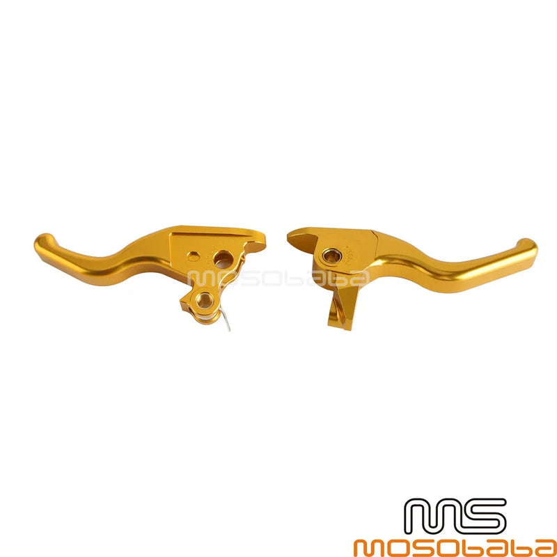 Harley Touring Road King Gold Handlebar Hand Brake Clutch Levers (2014-2023)