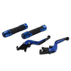 Yamaha YZF R1 Blue Extendable Brake Clutch Lever Grip Set (2009-2014)
