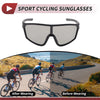 Set Motorcycle Riding Goggles Light Gray Lens Black Gray Frame PC UV400