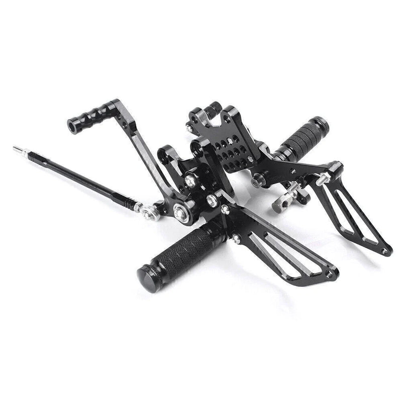 Suzuki GSXR1000 (00-04), GSXR600 / 750 (96-05) Black Rearsets Foot Pegs