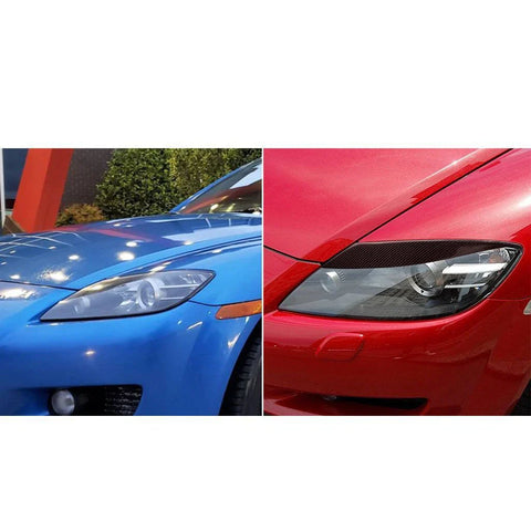 Mazda RX-8 2004-2008 Carbon Fiber Headlight Eyebrow Cover Trim