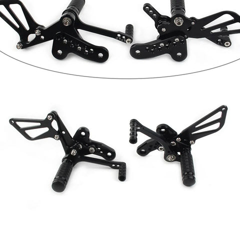 Suzuki Hayabusa GSX1300R (1999-2008) Black Moto Rear Set Foot Pegs