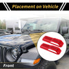 Jeep Wrangler JL JLU (2018-2023) - Red Engine Hood Hinge Cover