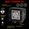 Car 3" RGB Halo Ring LED Work Light Pods (No Year Specified)