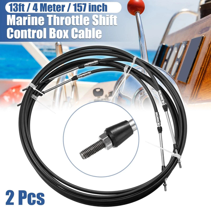 Yamaha 2 x 13ft 157Inch Marine Type Shift Remote Control Box Cable