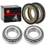 FX / FXWG Fork Neck Post Stem Bearing Race Dust Seals Set (1985)
