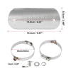 Motorcycle Silver Tone Exhaust Muffler Pipe Heat Shield Set